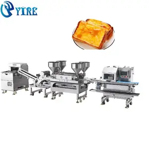 High Speed Sandwich Bread Making Machine Two Row Toast Sandwiches Product Production Line