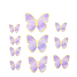 Nouveaux accessoires de pâtisserie pour fêtes <span class=keywords><strong>2022</strong></span>, décorations de gâteaux, décorations de cupcakes joyeux anniversaire, décorations de gâteaux en forme de papillon XQ868 - Product Image 5