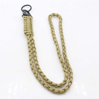 Tugas berat Paracord leher Lanyard kalung peluit tali dikepang gantungan kunci Lanyard untuk Aktivitas Luar Ruangan