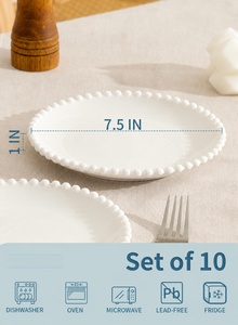 Service de vaisselle en porcelaine perlée couleur pistache avec un design moderne - Product Image 4