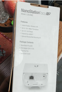 Ubiquiti NanoStation LocoM2 2.4GHz AirMAX Pont radio sans fil extérieur CPE Point à Point - Product Image 4