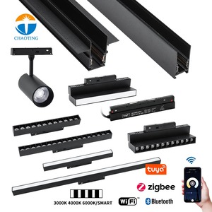 Spot encastré de plafond intelligent 48V sur <span class=keywords><strong>rail</strong></span> magnétique, avec interrupteur DIP manuel, CCT 3000K/4000K/6000K, réglable et dimmable - Product Image 2