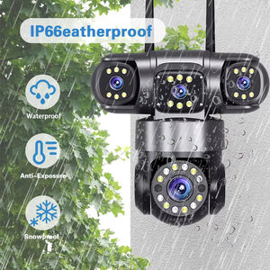 Echte 4-Linsen-AOV-Außenkamera mit 20MP, Solarbetrieb, 16000mAh Akku, 4G, IP66 Wasserdicht, PTZ-Kamera mit 4 Bildschirmen und Bewegungserkennung - Product Image 6