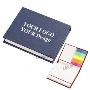 Paper Stickers Hardcover Rectangular Stick <b>Note</b> Set Box Memo Pad Promotion <b>Sticky</b> <b>Notes</b> With Custom Logo - Product Image 1