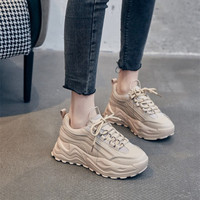 Chaussures pour femmes en maille respirante, résistantes à l'usure, confortables, mode beauté, baskets épaisses