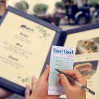 Carnet de commandes personnalisé pour hôtels et restaurants, reçu de serveur, facture autocopieuse, papier d'impression, formulaires de commande