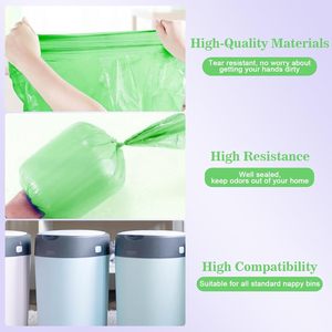 Sac poubelle pour seau à couches Geniee Compatible avec <span class=keywords><strong>Tommee</strong></span> <span class=keywords><strong>Tippee</strong></span> Nappy Bin Refill Bag EVOH Diaper Sail Refill Bags - Product Image 3