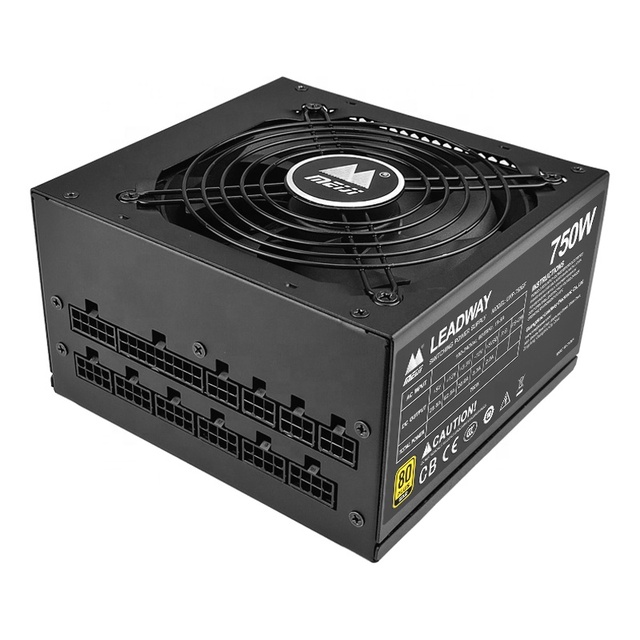 MEIJI 750W 80 Plus Gold Full Modular Gaming Computer Power Supply ATX PSU 80 Plus PC Power Supply Desktop