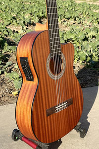 <span class=keywords><strong>Guitarra</strong></span> Clásica Eléctrica Cutaway de la <span class=keywords><strong>Marca</strong></span> Aiersi, Precio Económico al por Mayor, <span class=keywords><strong>Guitarra</strong></span> Española Hecha a Mano con Madera de Caoba <span class=keywords><strong>Vintage</strong></span>, Fabricada en China - Product Image 6