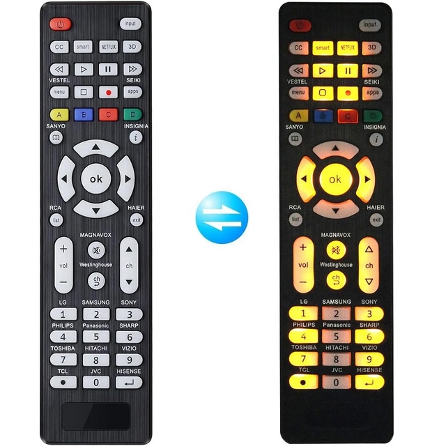 SD-G008 Backlit Universal Remote Control Use for Toshiba for Hitachi for Samsung for LG for Sharp for Hisense All Major Brand TV