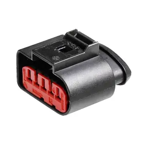 Sensor de flujo de aire masivo Maf hembra de 5 vías 1J0973775A conector automático impermeable para AUDI V W Skoda VAG Seat