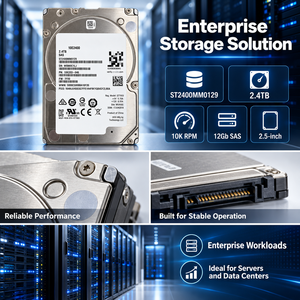 Disque dur SAS <span class=keywords><strong>Seagate</strong></span> <span class=keywords><strong>2</strong></span>,4 <span class=keywords><strong>To</strong></span> 10K ST2400MM0129, <span class=keywords><strong>2</strong></span> millions d'heures MTBF, charge utile de 550 <span class=keywords><strong>To</strong></span>/an, double port, fonctionnement 24/7 - Product Image 3
