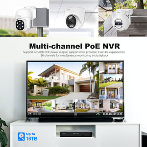 2024 NVS005 + 4 * POE030 5MP Srihome POE güvenlik kamera sistemi PoE IP PTZ kameralar açık akıllı kişi araç algılama kamera - Product Image 3