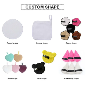 Tampons nettoyants réutilisables avec logo personnalisé, éponge faciale, démaquillant, OEM, ODM, marque privée, vente en gros - Product Image 5