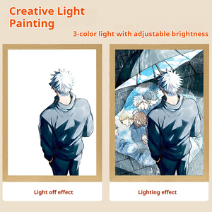 Cornice Luminosa LED Anime con Immagine di Jujutsu Kaisen Gojo Satoru per Esposizione su Scaffale - Product Image 2