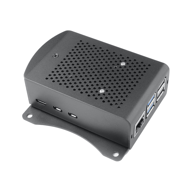 Raspberry Pi 5 Metal Case Aluminum Alloy Heat Dissipation Shell Compatible With Active Cooler