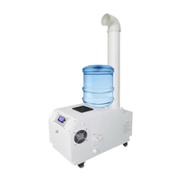 Humidificateur ultrasonique industriel avec réservoir d'eau, machine à brume froide commerciale, humidificateur à contrôle d'humidité pour jardin