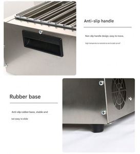 Four à barbecue portable sans fumée, machine à brochettes, pour stands commerciaux, pour brochettes de mouton rôti, en acier inoxydable, grilles de barbecue - Product Image 3
