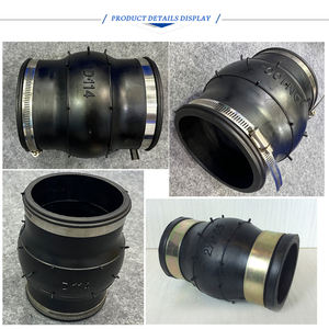 Pipeline d'accouplement résistant aux acides Joint <span class=keywords><strong>de</strong></span> dilatation en caoutchouc à pince sphérique <span class=keywords><strong>de</strong></span> 6 pouces pour le passage <span class=keywords><strong>de</strong></span> l'eau - Product Image 2