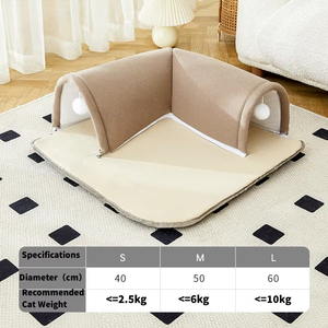 Cama para Perros y Gatos 2 en 1 de Espuma Viscoelástica al por Mayor con Túnel y Tapete para Dormir, Doble Abertura, Funda Extraíble y Lavable, para Uso en Verano - Product Image 3