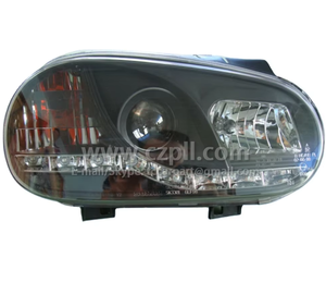 Faro Anteriore per GOLF 4 / Lente e LED <span class=keywords><strong>1998</strong></span> - 2002 Nero 1J1 941 017 Q / 018 Q - 1J1941017Q / 018Q - Product Image 2