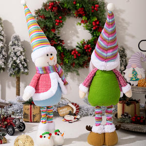 Muñeco de Papá Noel de peluche sueco, gnomos de <span class=keywords><strong>Navidad</strong></span> coloridos personalizados al por mayor, adornos navideños - Product Image 5