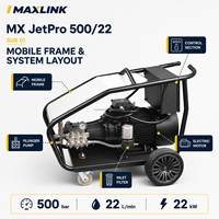 Machine de jet d'eau industrielle OEM chinoise avec pompe à piston 500 bars, système électrique pour importateurs, distributeurs et projets