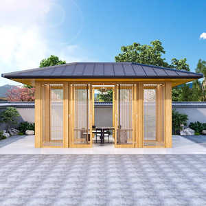 Pergola en alliage d'aluminium thermolaqué, pavillon de jardin moderne avec écran pour cour ensoleillée, design inspiré de la nature - Product Image 1