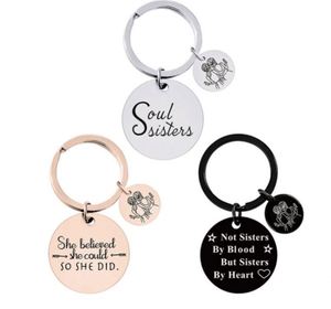 Customized Round Stainless Steel Logo Key Chain Gifts Key Ring Promotional Metal Keychain - Product Image 1