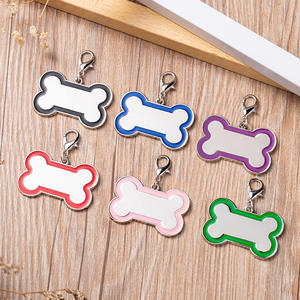 Tag nama lucu bentuk tulang hewan peliharaan tahan lama paduan seng Tag pribadi untuk anjing dan kucing kerah disesuaikan Tag nama anjing peliharaan - Product Image 1