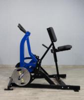 Máquina de remo con placas de acero para gimnasio comercial, para entrenamiento de espalda, culturismo y brazos
