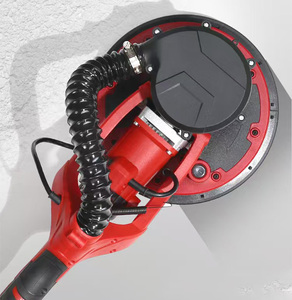 Lijadora eléctrica para paneles de yeso de 1390W y 225MM con accesorio de vacío Colector de polvo 5 velocidades variables con mango extensible y luz LED - Product Image 5