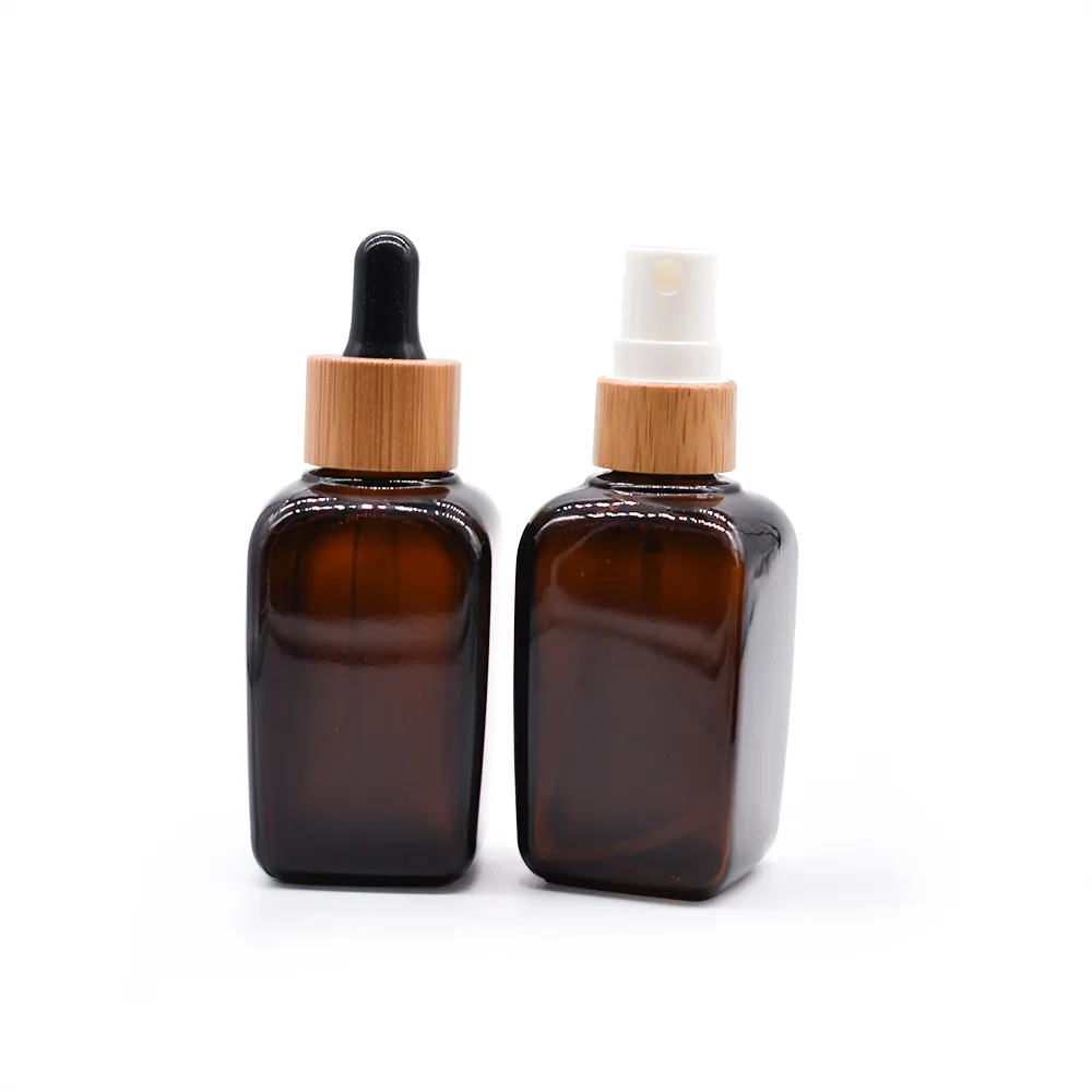 Flacon de parfum en verre bermuda, capacité de 30 ml, style compte-gouttes, pour huiles essentielles cosmétiques