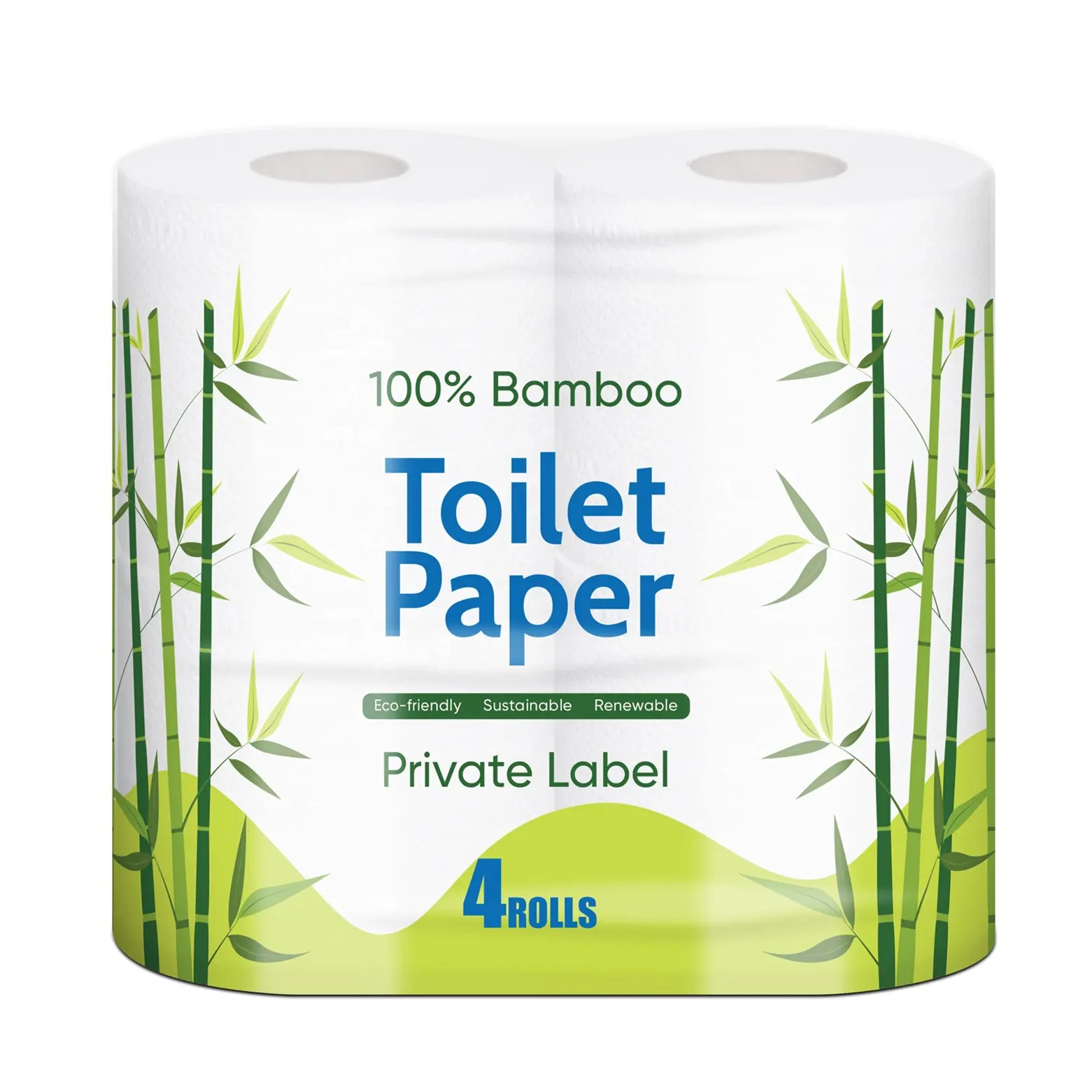 3ply Bambu กระดาษกลิ้งย่อยสลายได้ตามธรรมชาติ Bambu Papel Higienico