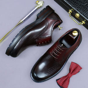 Zapatos Oxford de Cordones para Hombre, de Cuero Genuino, Estilo Casual de Negocios Británico, Hechos a Mano, Retro, Siempre en Tendencia - Product Image 1