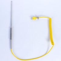 Termokopel Genggam Tipe K Kustom, Pegangan Anti Selip, Kabel yang Diperkuat, Probe Termokopel Genggam Tahan Lama, Langsung dari Pabrik