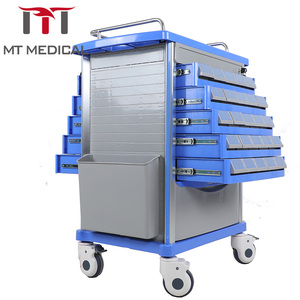 Mt Medische Nieuwste Stijl Van Hoge Kwaliteit Populaire Ziekenhuis Abs Spoedeisende Geneeskunde Dubbelzijdige Medicijnafgifte <span class=keywords><strong>Trolley</strong></span> - Product Image 5