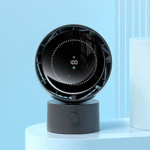 Yên Tĩnh Máy Tính Để Bàn Fan Hâm Mộ 360 Độ Xoay Ký Túc Xá Nhỏ Gọn USB Sạc Có Thể Điều Chỉnh Thông Minh Hiển Thị Kỹ Thuật Số Bảng Fan Hâm Mộ - Product Image 1