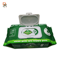 Lingettes humides de nettoyage pour animaux de compagnie Lingettes biodégradables pour dents de chat et chien