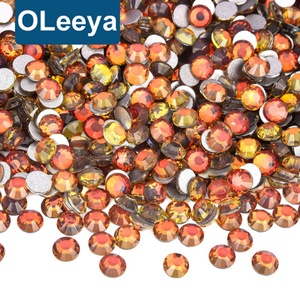 OLeeya - Piedras de Cristal Planas sin Fijación en Caliente, de Buena Calidad, al por Mayor, de SS3 a SS50, para Decoración de Uñas y Manualidades - Product Image 1