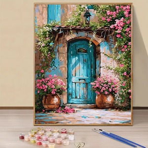 Moderno 16x20 pulgadas sin marco adulto <span class=keywords><strong>pintura</strong></span> por número Kit amapola flor lienzo <span class=keywords><strong>pintura</strong></span> conjunto con pinceles y pinturas acrílicas - Product Image 6