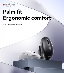 Yesido 62g เมาส์ไร้สายแบบกลไกน้ําหนักเบา <span class=keywords><strong>3</strong></span> ระดับปรับ DPI ด้วยการออกแบบ 2.4G 6D และล้อเลื่อน - Product Image 2