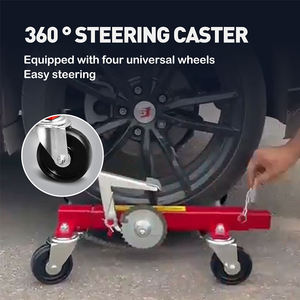 Carro Hidráulico Profesional de Alta Calidad para Mover Autos, con Ruedas de Posicionamiento de 10 Pulgadas, <span class=keywords><strong>Dolly</strong></span> para Mover Vehículos, Gato para Autos de Acero y Goma OEM - Product Image 4