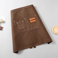 Tablier mi-long personnalisé avec logo pour salon de thé, cuisine et usage domestique – Nouveauté 2026 – Vêtements de travail personnalisés avec impression de logo pour femmes, restauration