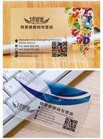 Tarjetas de Visita de PVC Transparente con Laminación Brillante, Diseño Personalizado Económico, Impresión UV, Tamaño y Diseño Personalizados