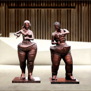 Statues de sculpteur sur mesure en bronze moulé en 3D grandeur nature sur le thème de la musique pour la fête nationale - Product Image 1