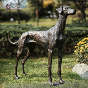 Ornement de jardin Statue de lévrier en bronze à vendre - Product Image 3