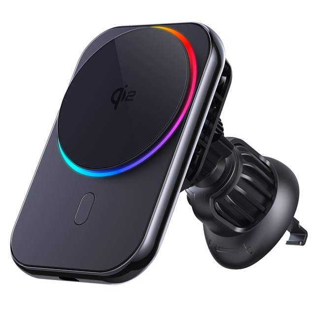 SIKAI 15W Adjustable LED Wireless Charger QC3.0 Type-C Port ABS Material Private Mold Mobile Phones Earphone Magnetic Car Model