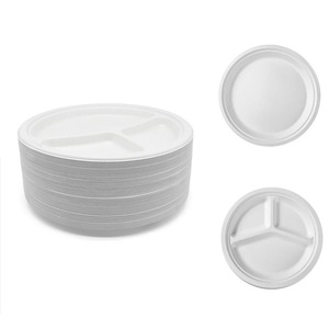 Free Samples Disposables Plates Sets Dinnerware Tableware Environment Degradable Plastic Dinnerware For Party