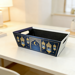 <span class=keywords><strong>Panier</strong></span>-<span class=keywords><strong>cadeau</strong></span> vide personnalisé en carton avec logo, taille et couleur imprimés, idéal pour le Ramadan, avec poignée, pour bonbons, vente en gros - Product Image 3